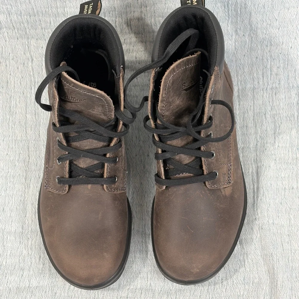 Blundstone 162 Lace Up Boots‎ Rustic Brown Leather Mens 4 Womens 6 B# 001157